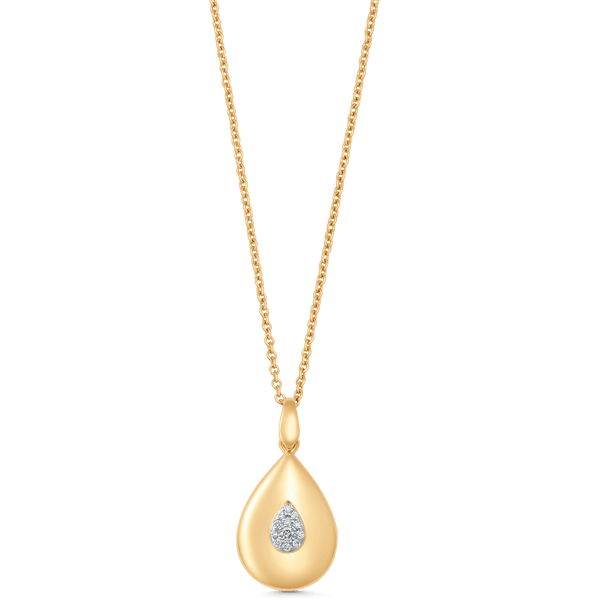 Aurora Illusion Medium Pear Pendant Illusion Necklace - Sara Weinstock Fine Jewelry