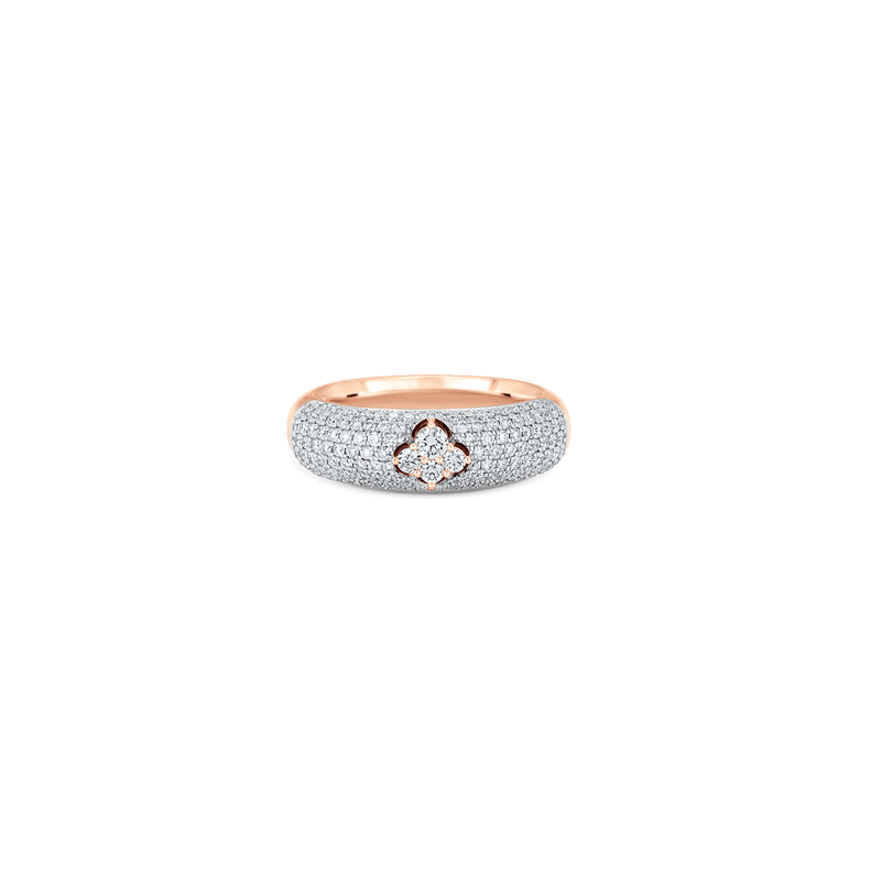 Dujour White Gold White Diamond Pave 4 Cluster Ring - Sara Weinstock Fine Jewelry