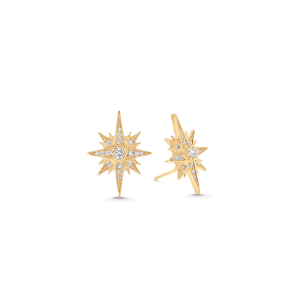 Gretta Diamond Starburst Stud Earrings - Sara Weinstock Fine Jewelry