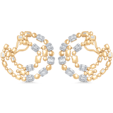 Illusion Gold Statement Hoops - Sara Weinstock Fine Jewelry