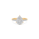 Illusion Pear Diamond Ring - Sara Weinstock Fine Jewelry
