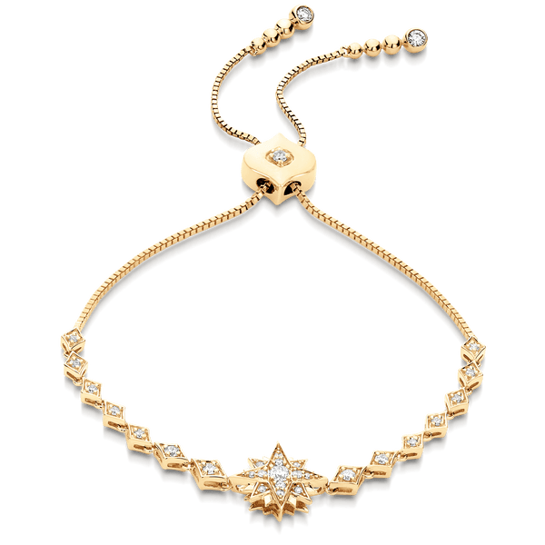 Isadora Diamond Starburst Bolo Bracelet - Sara Weinstock Fine Jewelry