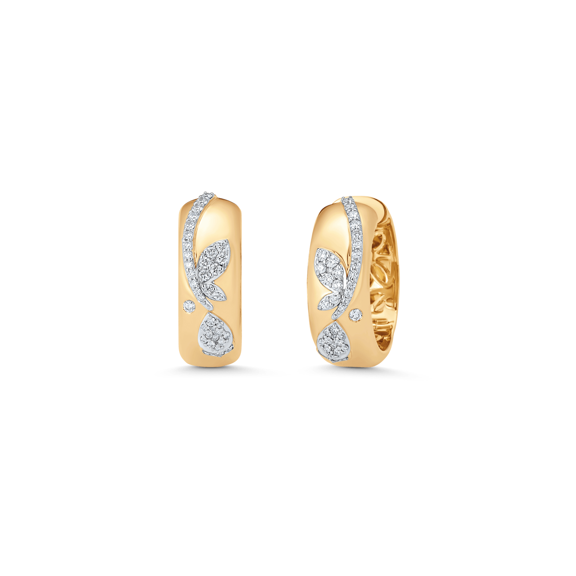 Lierre Gold and Diamond Petite Hoop Earring - Sara Weinstock Fine Jewelry