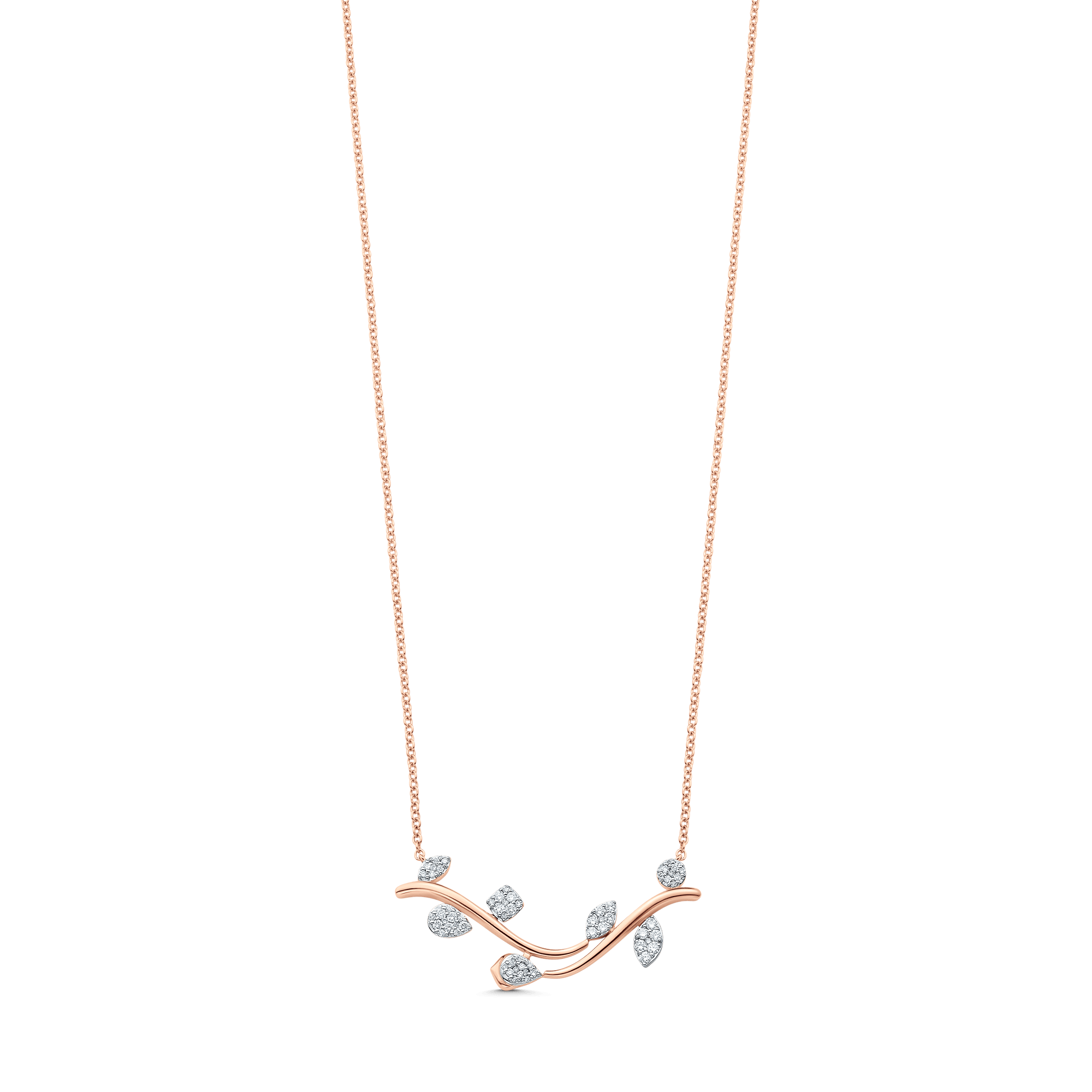 Lierre Gold and Diamond Reverie Cluster Horizontal Necklace - Sara Weinstock Fine Jewelry