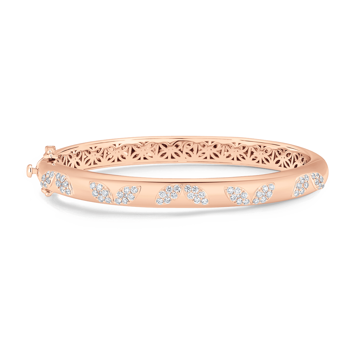 Lierre Reverie White Gold White Diamond Marquise Cluster Bangle - Sara Weinstock Fine Jewelry