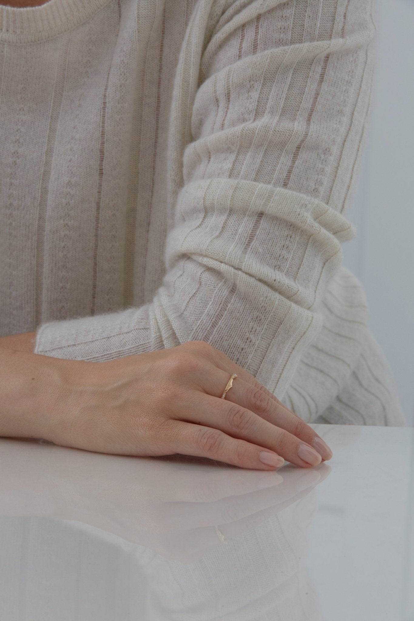 Lucia Double Taj Pave Diamond Ring - Sara Weinstock Fine Jewelry