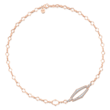 Lucia Outline Gold Necklace - Sara Weinstock Fine Jewelry