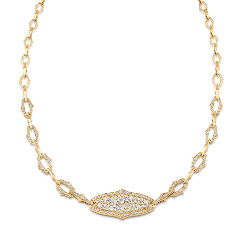 Lucia Taj Tag Necklace - Sara Weinstock Fine Jewelry