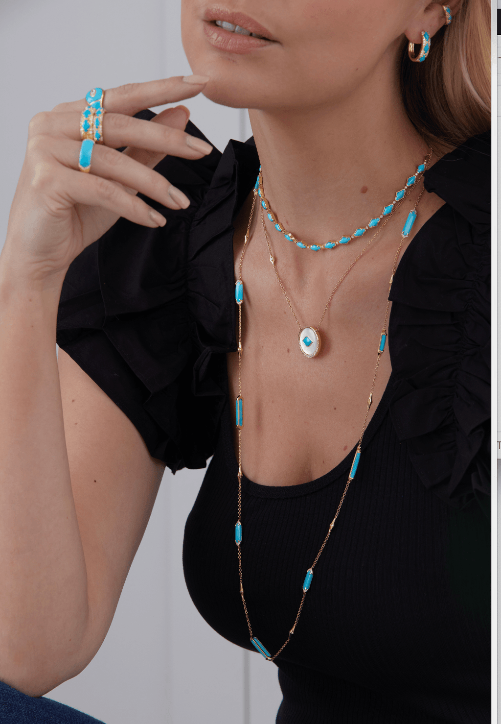 Thin 2025 turquoise ring