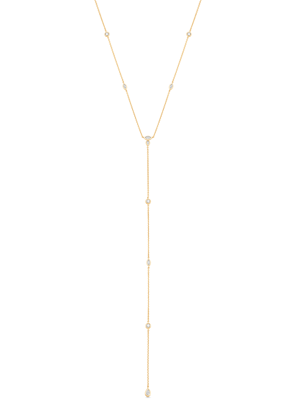 Purity Diamond Chain Drop Lariat