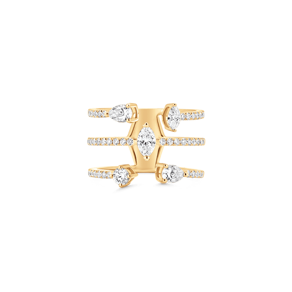 Purity Five Diamond Open Ring - Sara Weinstock Fine Jewelry