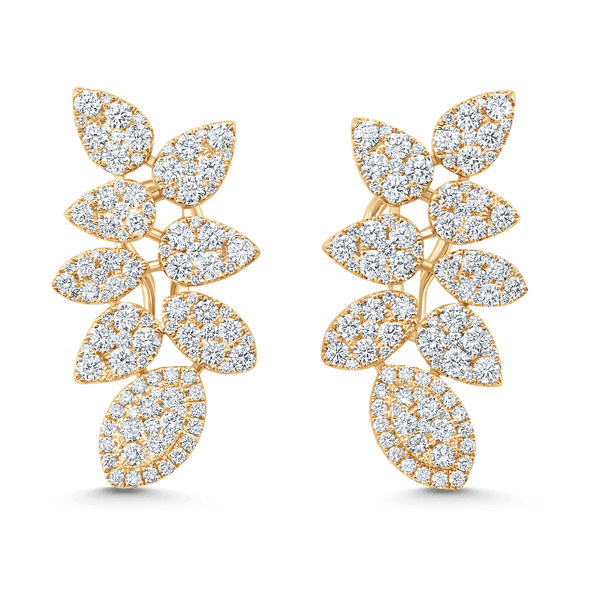 Reverie Couture Diamond Cluster Earrings - Sara Weinstock Fine Jewelry