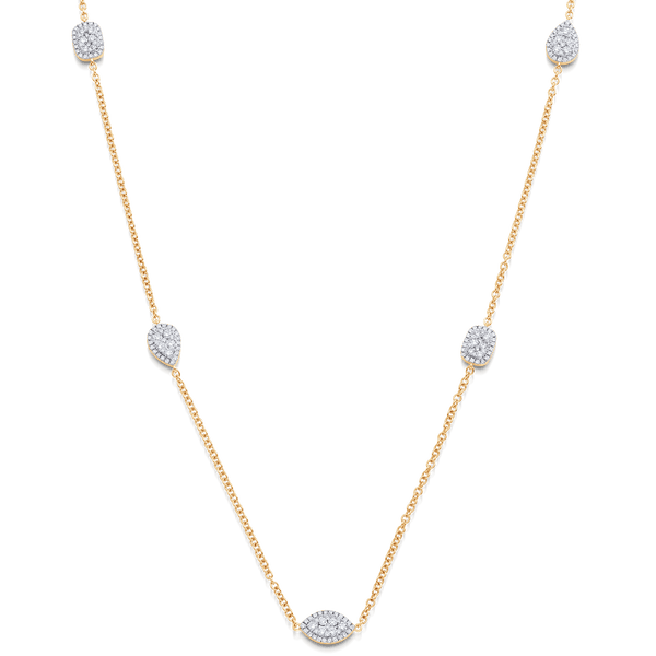Reverie Diamond Cluster Necklace - Sara Weinstock Fine Jewelry