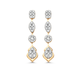 Reverie Four Cluster Diamond Drop Earrings - Sara Weinstock Fine Jewelry