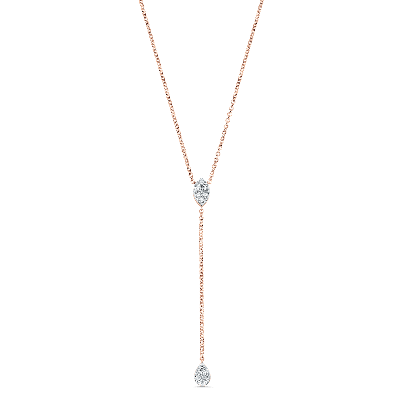 Reverie Marquise and Pear Diamond Drop Necklace - Sara Weinstock Fine Jewelry