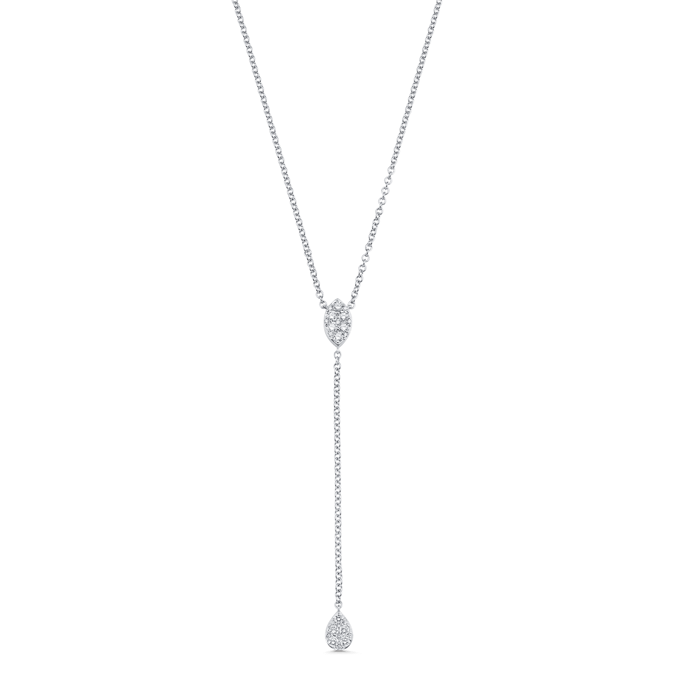 Reverie Marquise and Pear Diamond Drop Necklace - Sara Weinstock Fine Jewelry