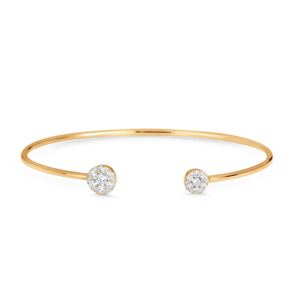 Reverie Round Diamond Cuff Bracelet - Sara Weinstock Fine Jewelry