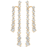Taj Baguette Braided Diamond Drop Earrings - Sara Weinstock Fine Jewelry