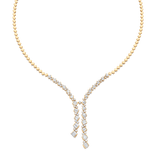 Taj Braided Diamond Drop Necklace - Sara Weinstock Fine Jewelry