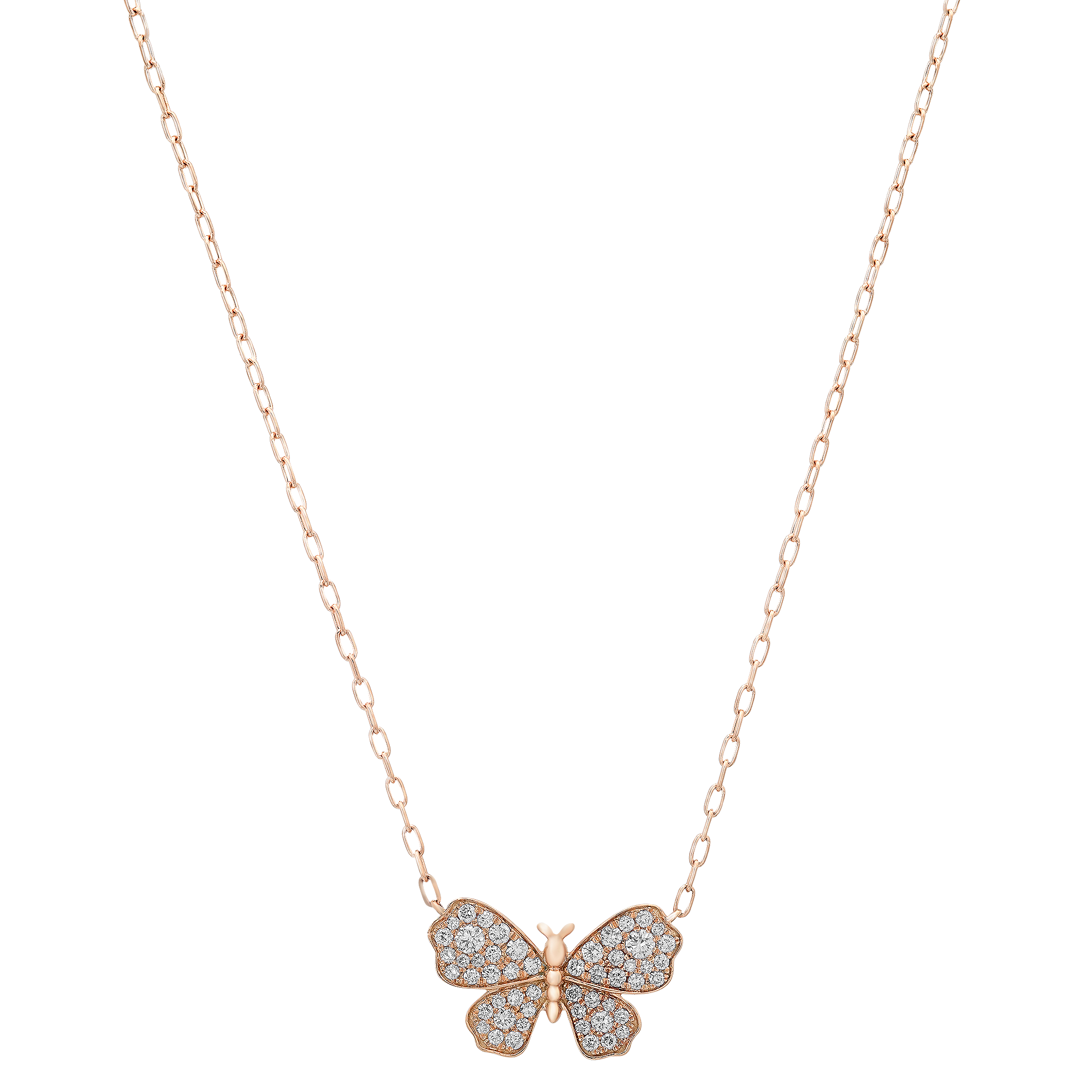 Butterfly Gold & Diamond Necklace