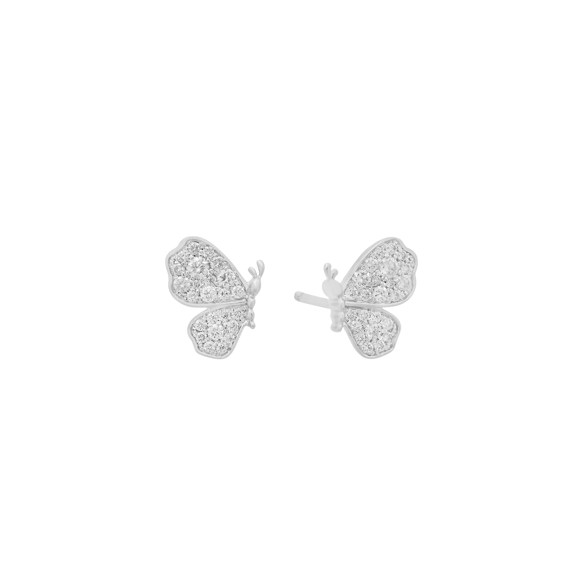 Butterfly Gold & Diamond Studs
