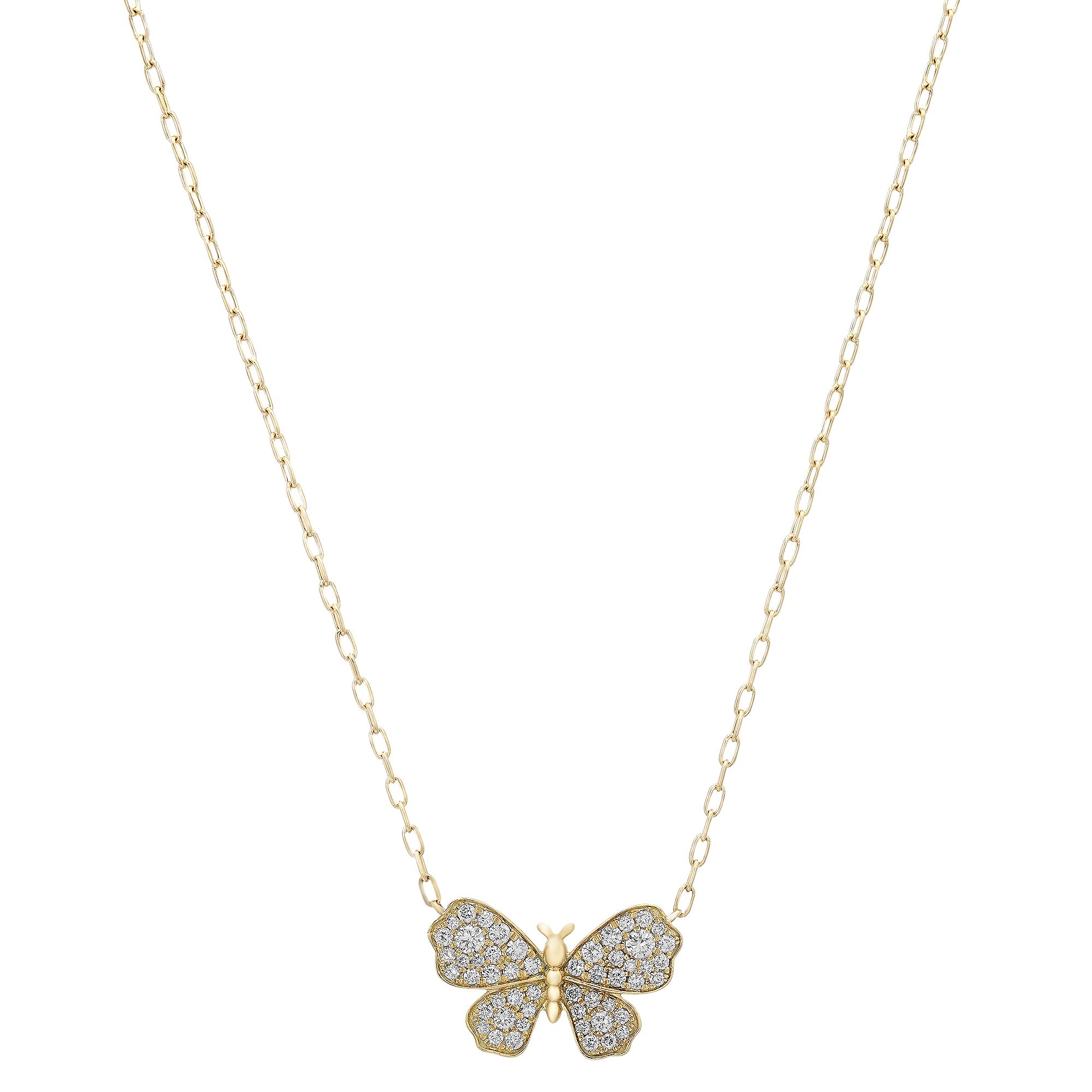 Butterfly Gold & Diamond Necklace