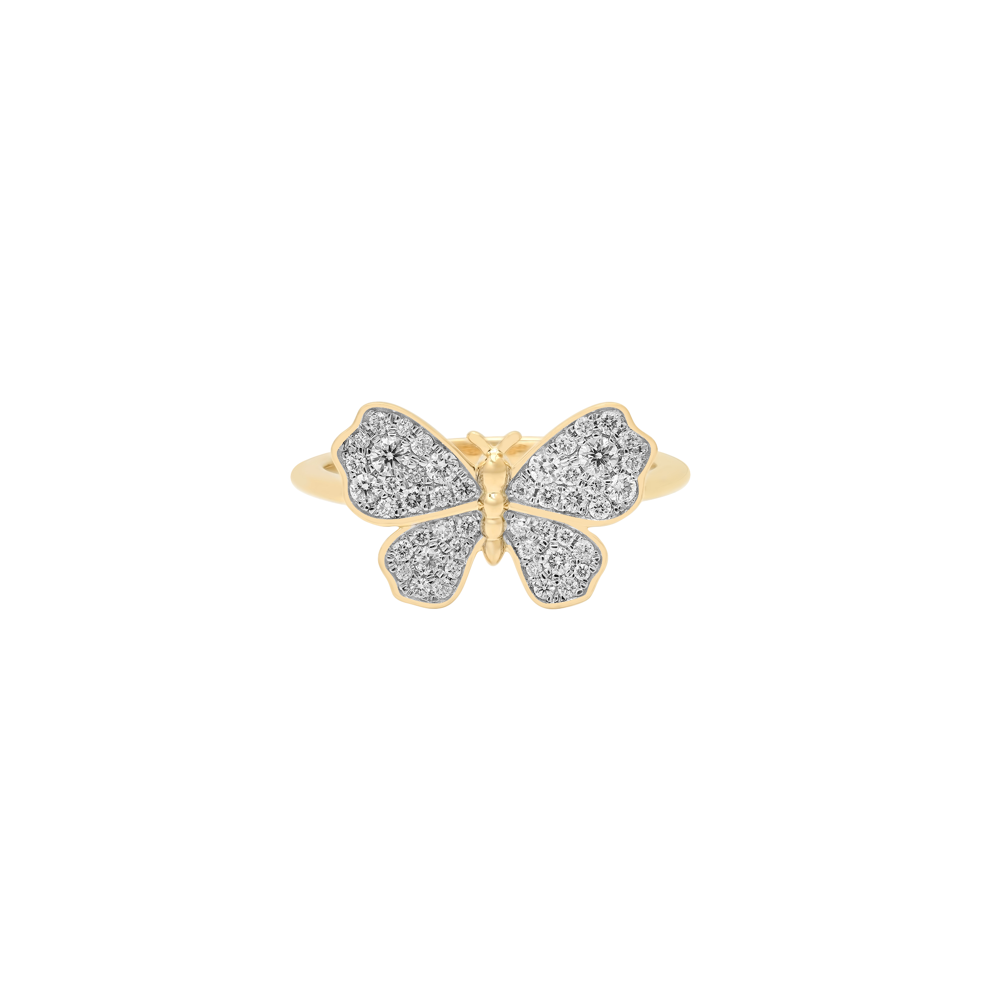 Butterfly Gold & Diamond Ring