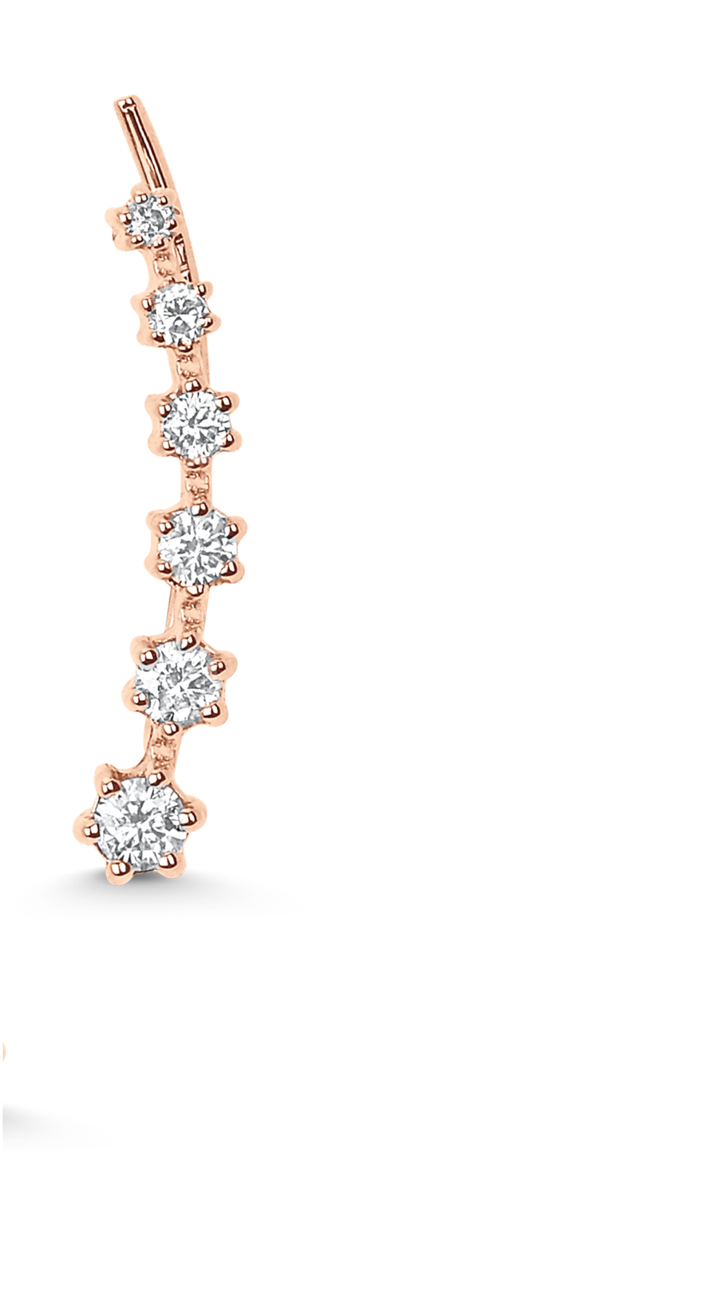 Dujour Diamond Ear Crawler Earrings