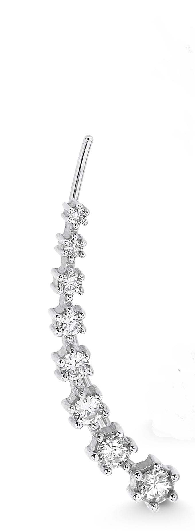 Dujour Eight Diamond Ear Crawler Earrings