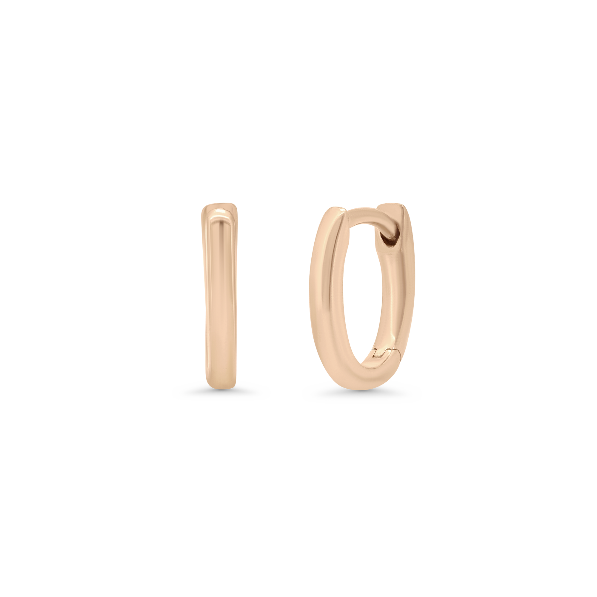 Dujour Plain Gold Huggie