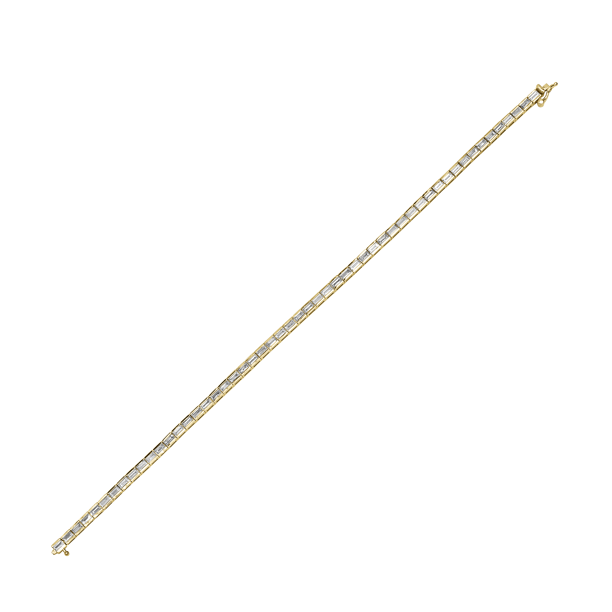 Dujour Gold & Diamond Baguette Bracelet