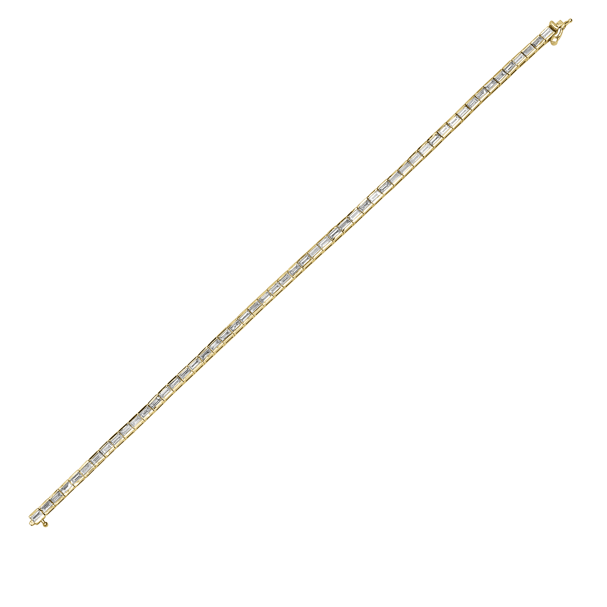 Dujour Gold & Diamond Baguette Bracelet