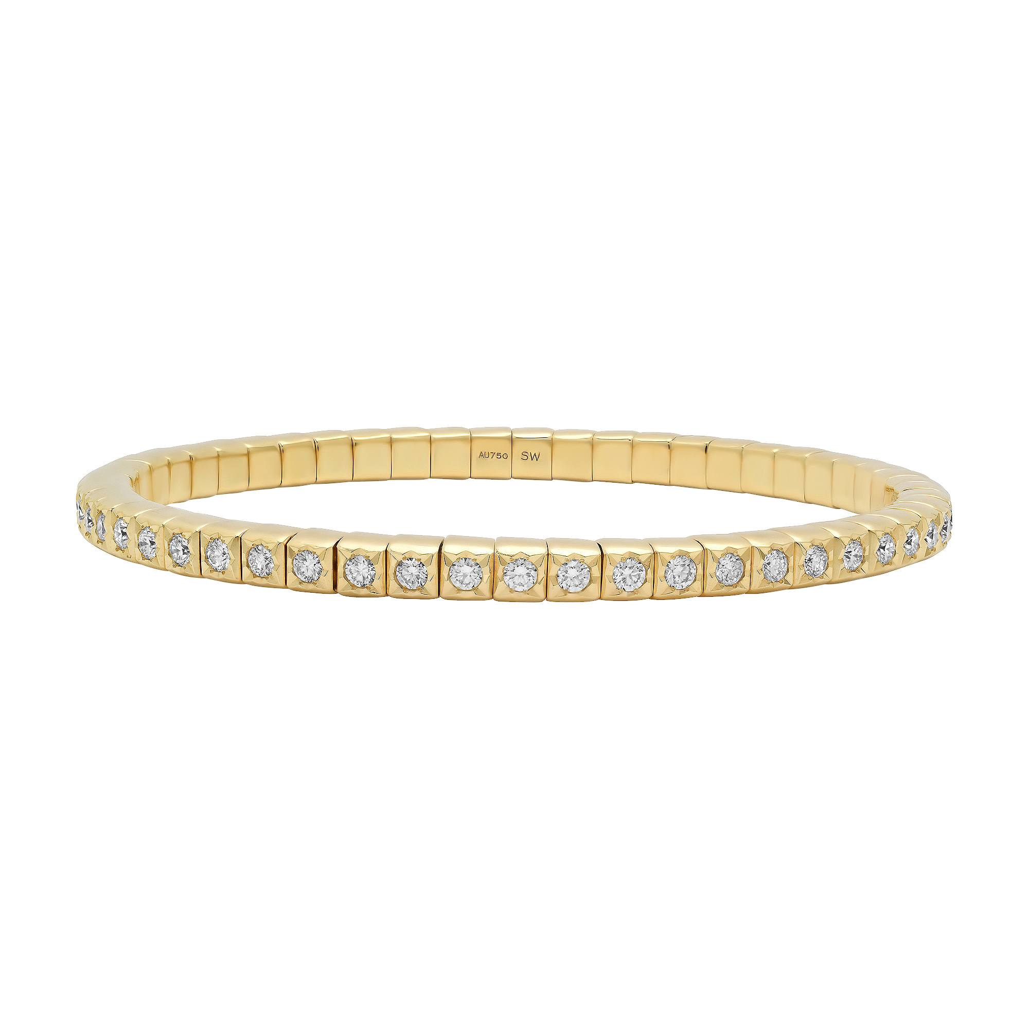 Dujour Gold and Diamond Extra Petite Stretch Bracelet