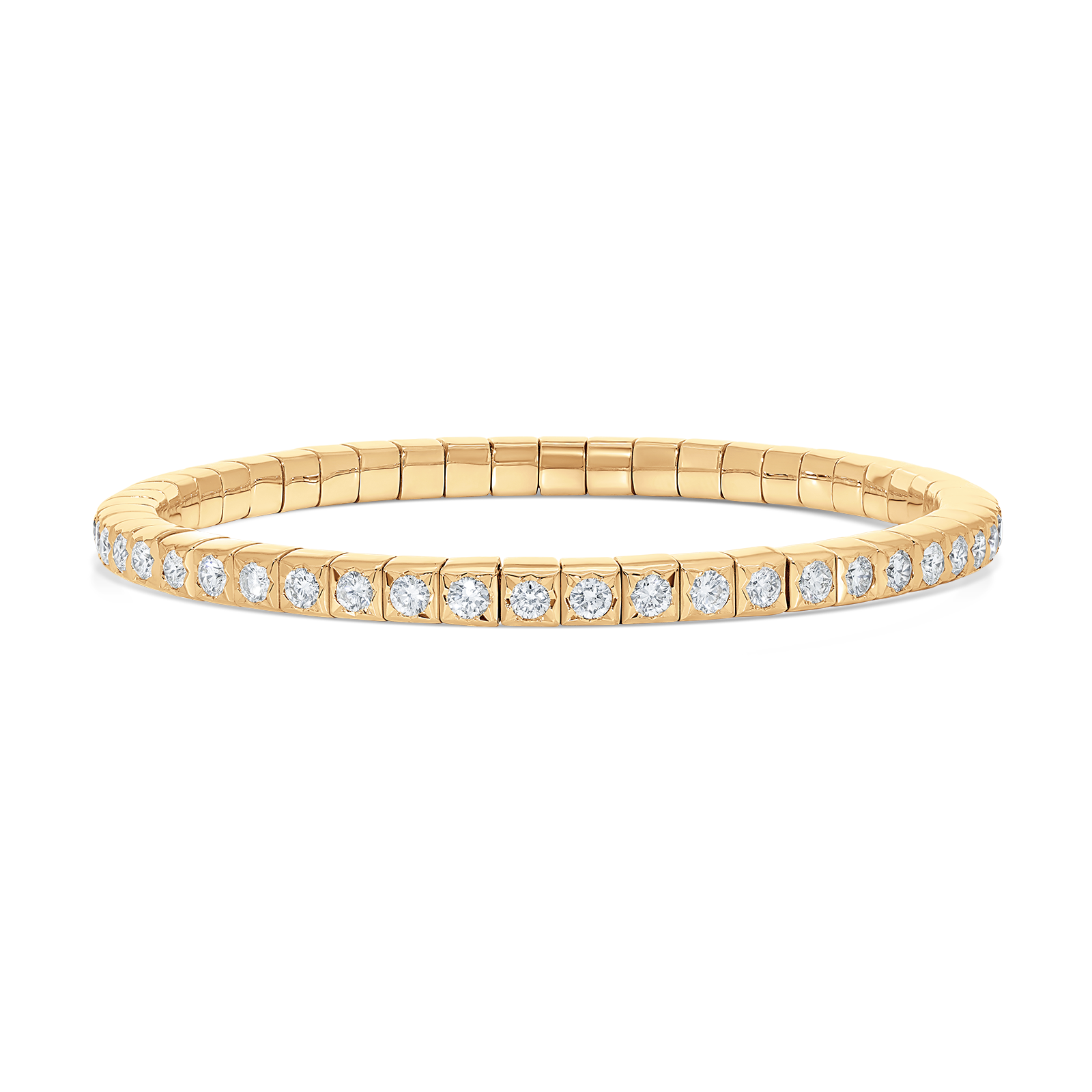 Dujour Gold and Diamond Petite Stretch Bracelet