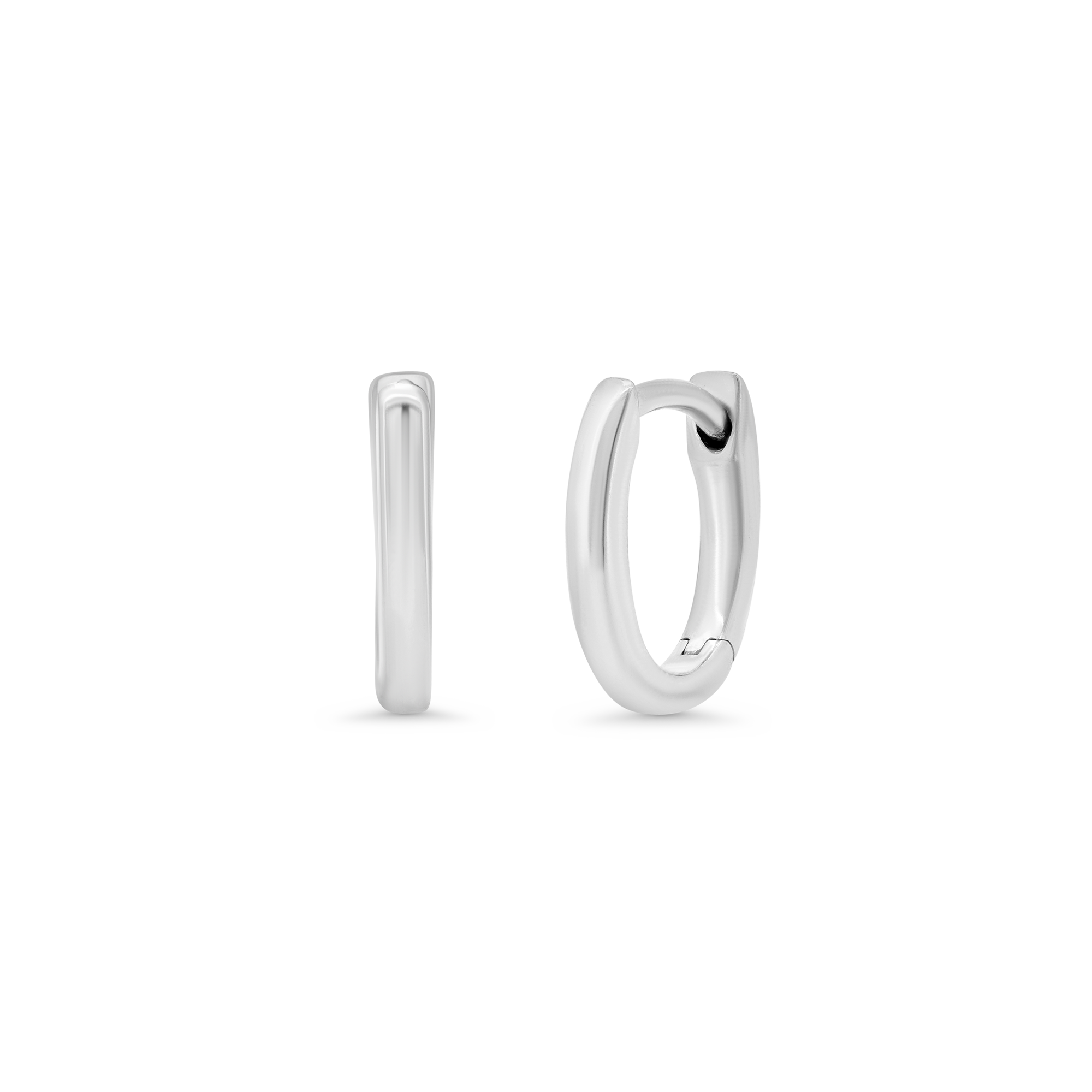 Dujour Plain Gold Huggie