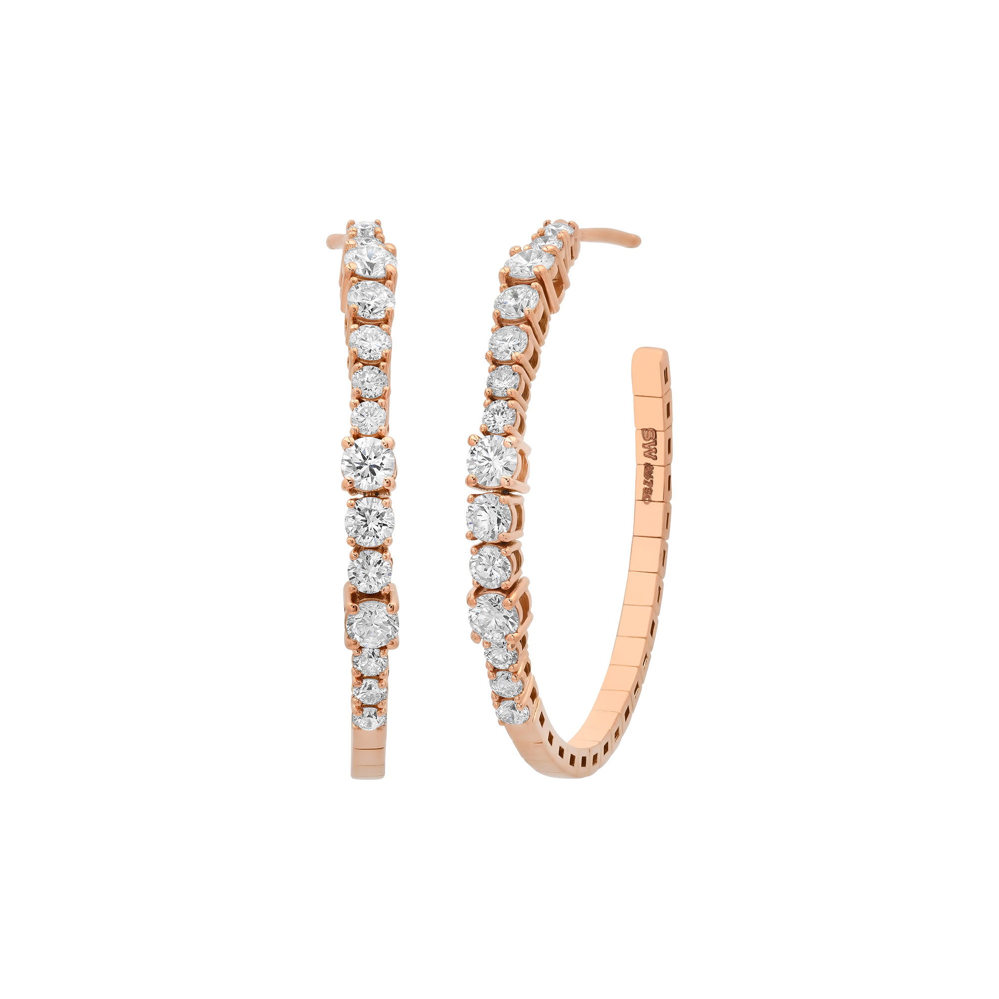 Flexigon Gold & Diamond Flex Earrings