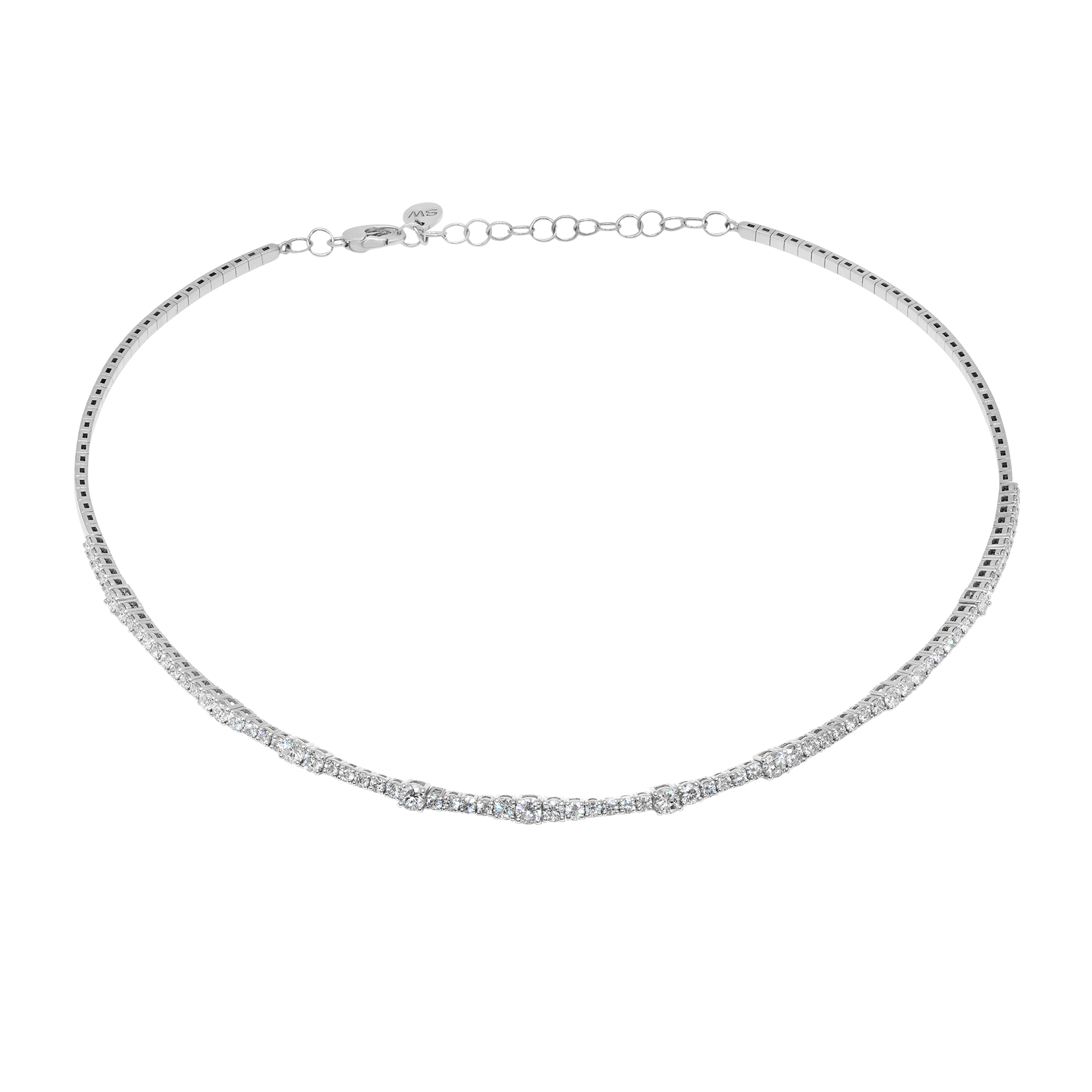 Flexigon Gold & Diamond Flex Necklace