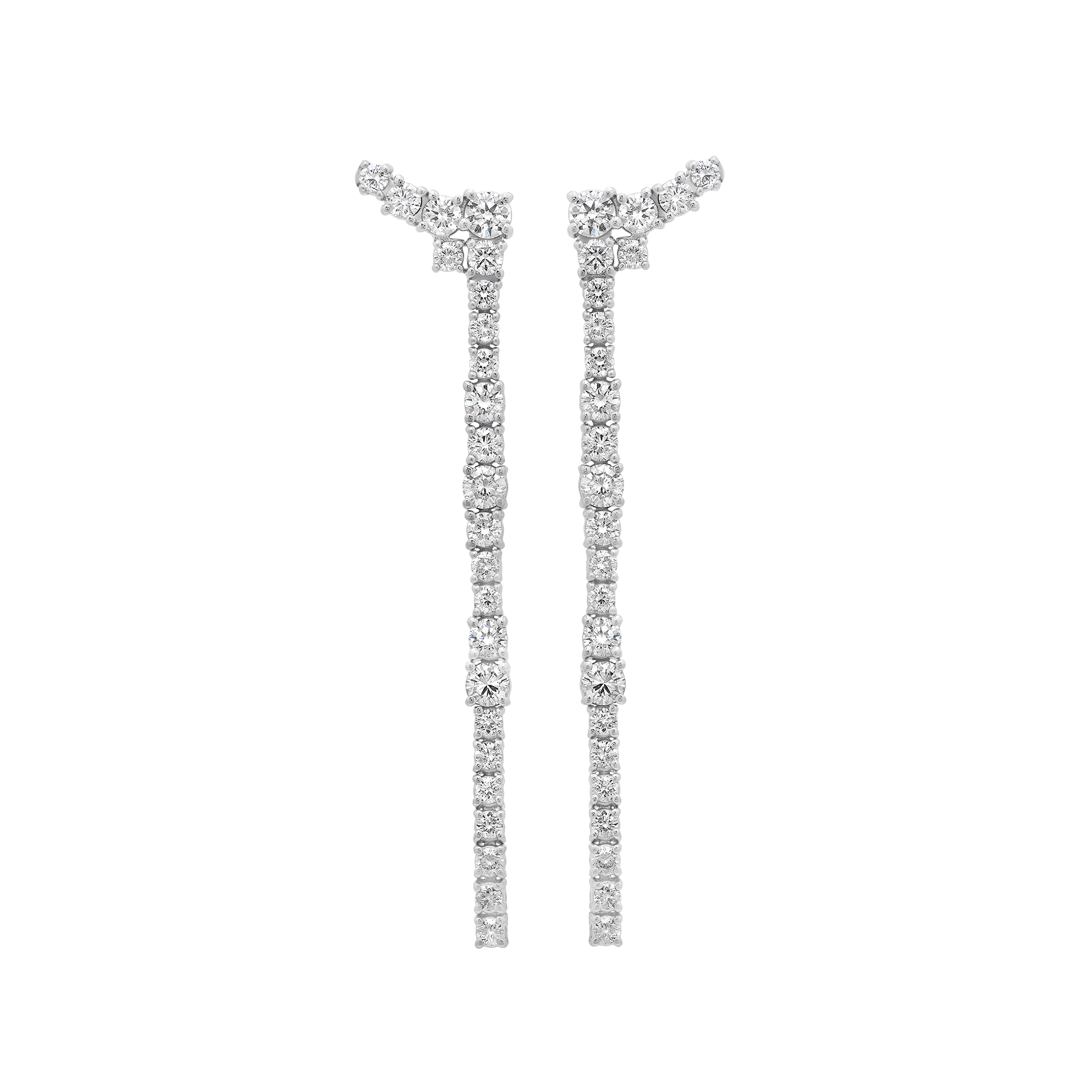 Flexigon Gold & Diamond Single Drop Flex Earrings