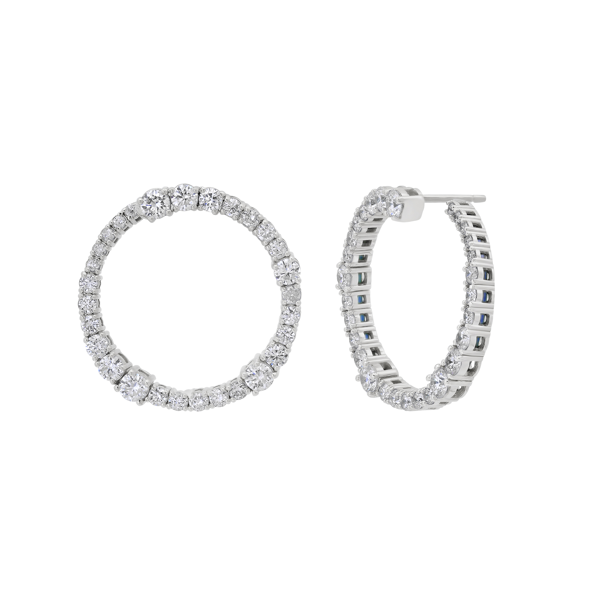 Flexion Gold and Diamond Spiral Flex Hoops