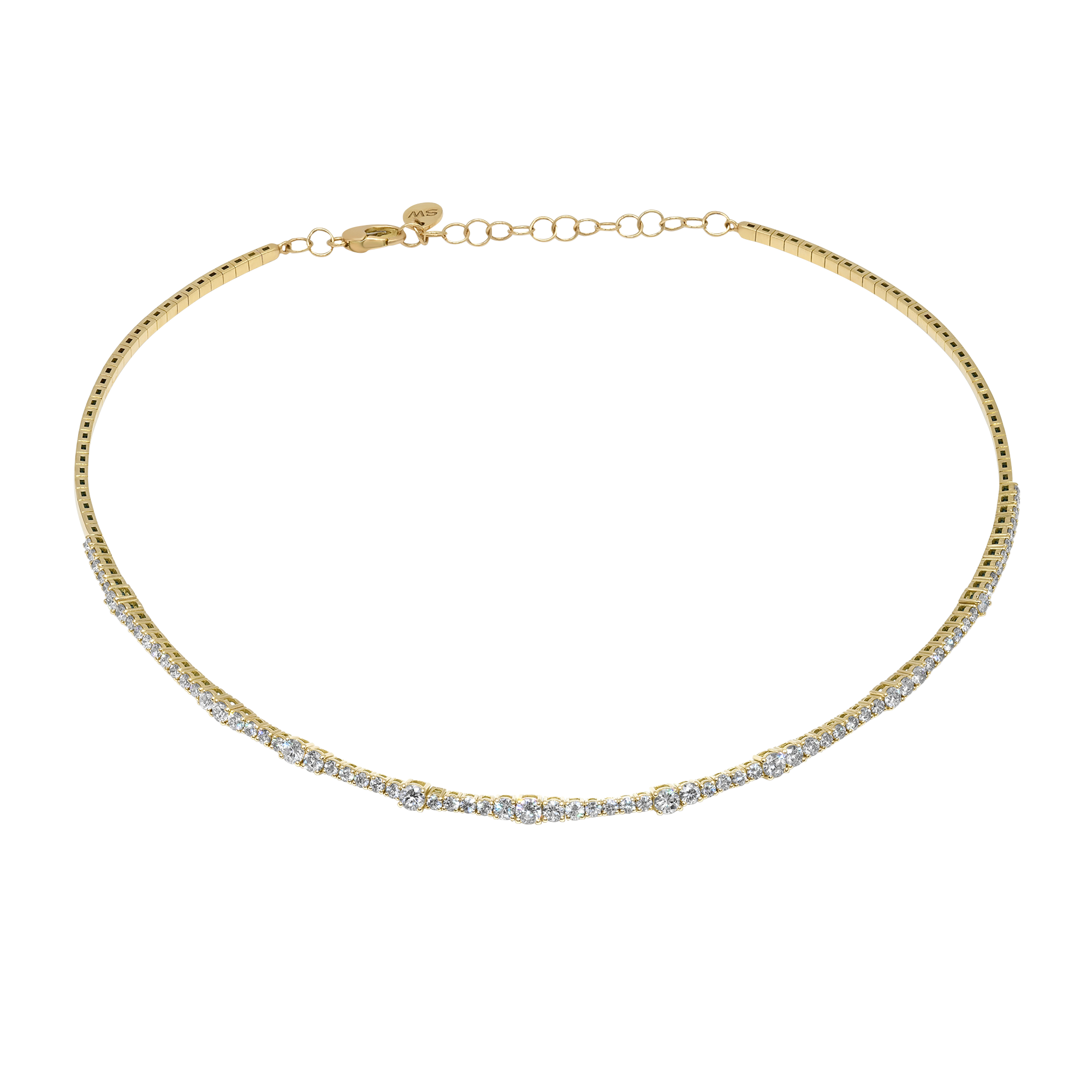 Flexigon Gold & Diamond Flex Necklace