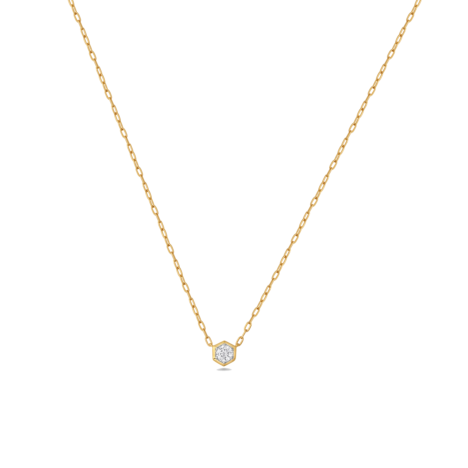 Honey Comb Gold and Diamond Necklace