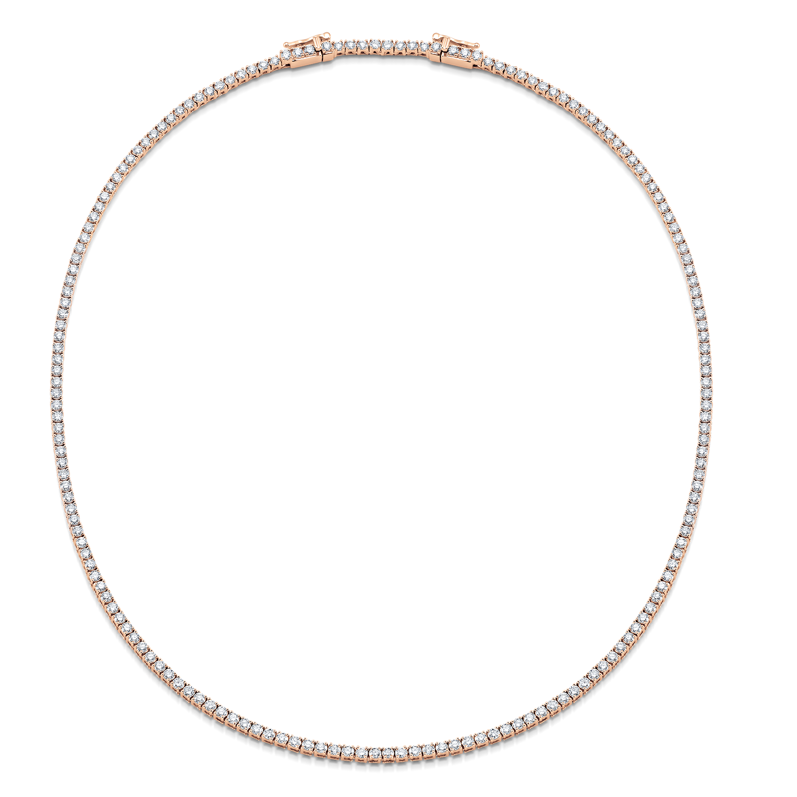 Isadora Eternity Yellow Gold Diamond Choker Necklace with Extender