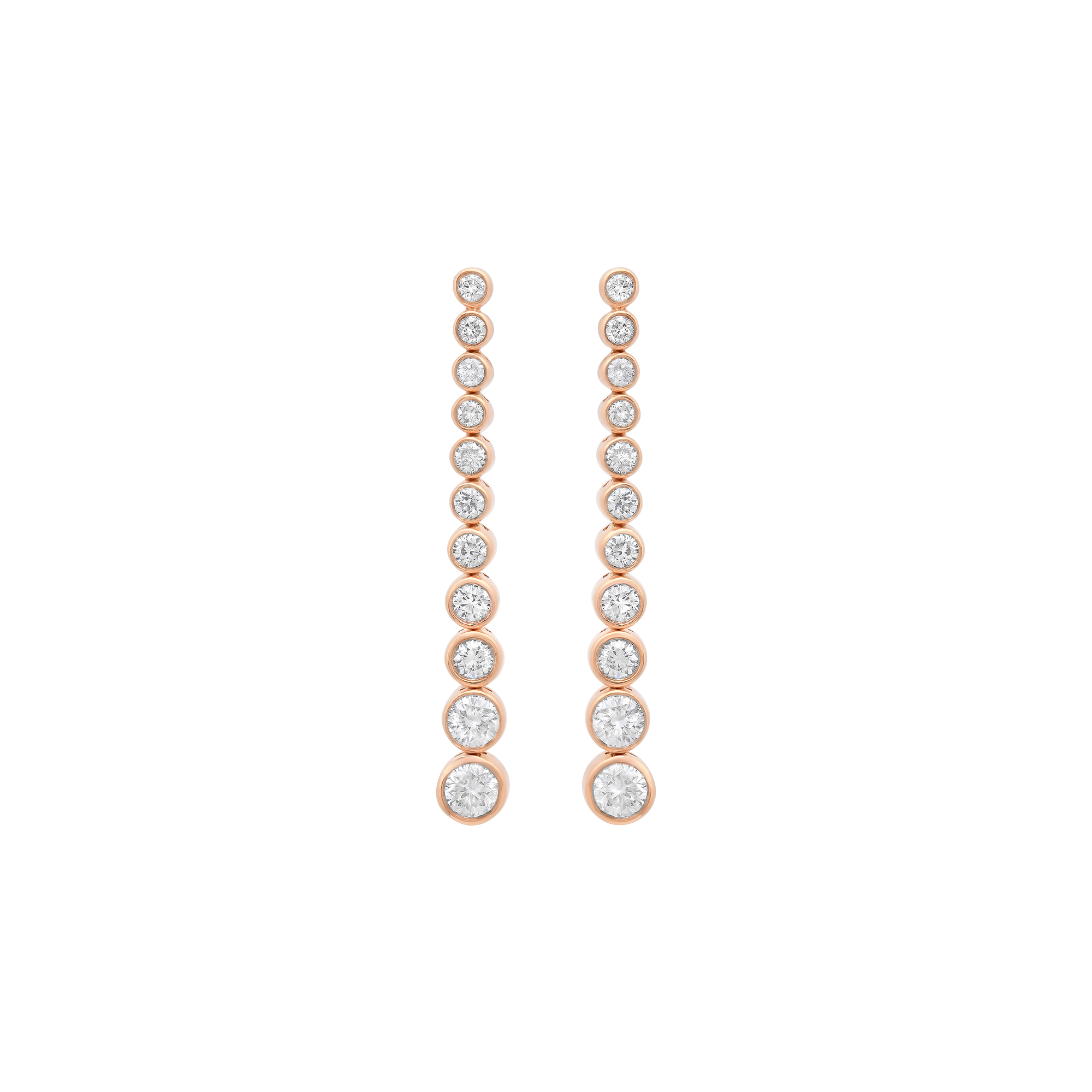 Isadora Round Bezel 11 Diamond Earring