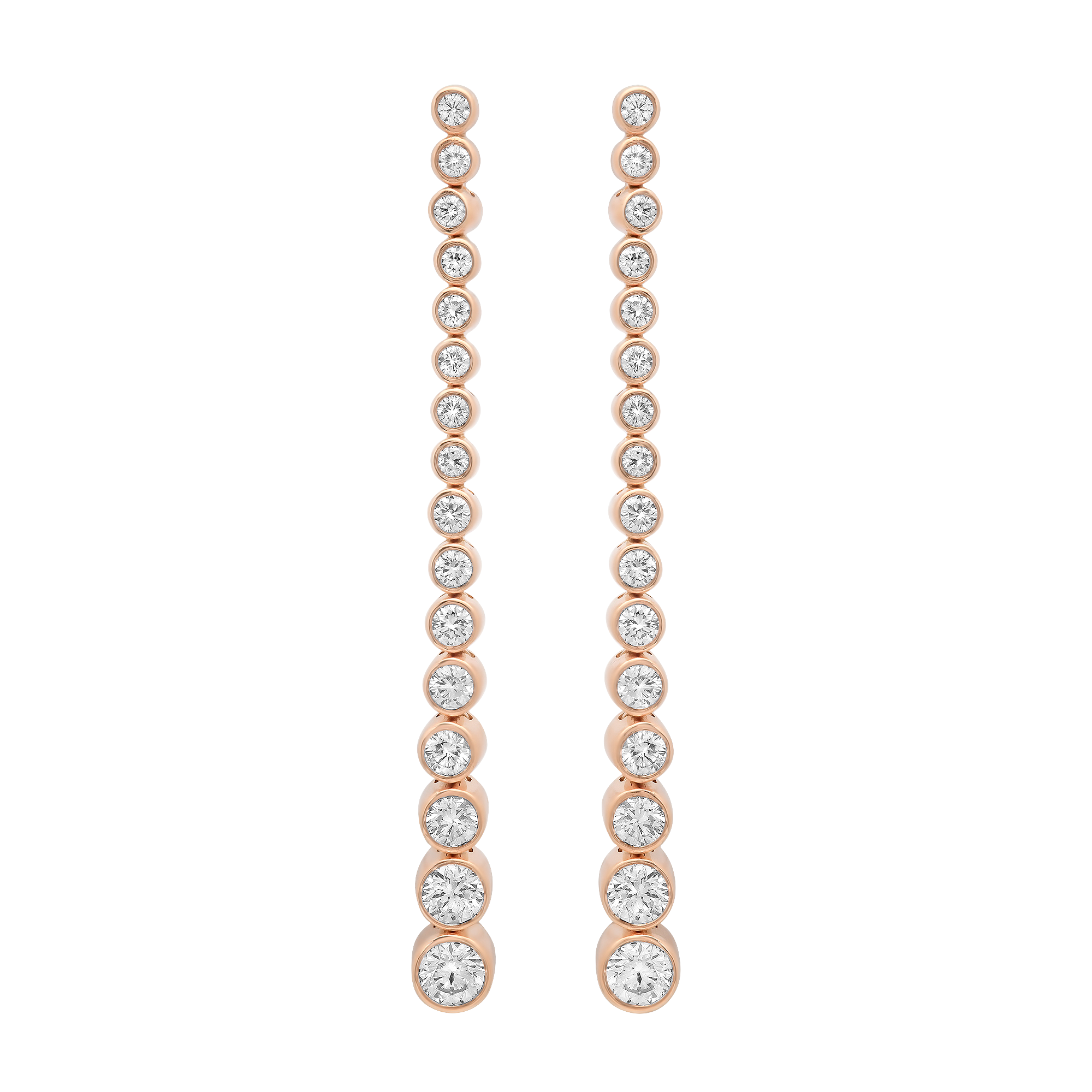 Isadora Round Bezel 16 Diamond Earring