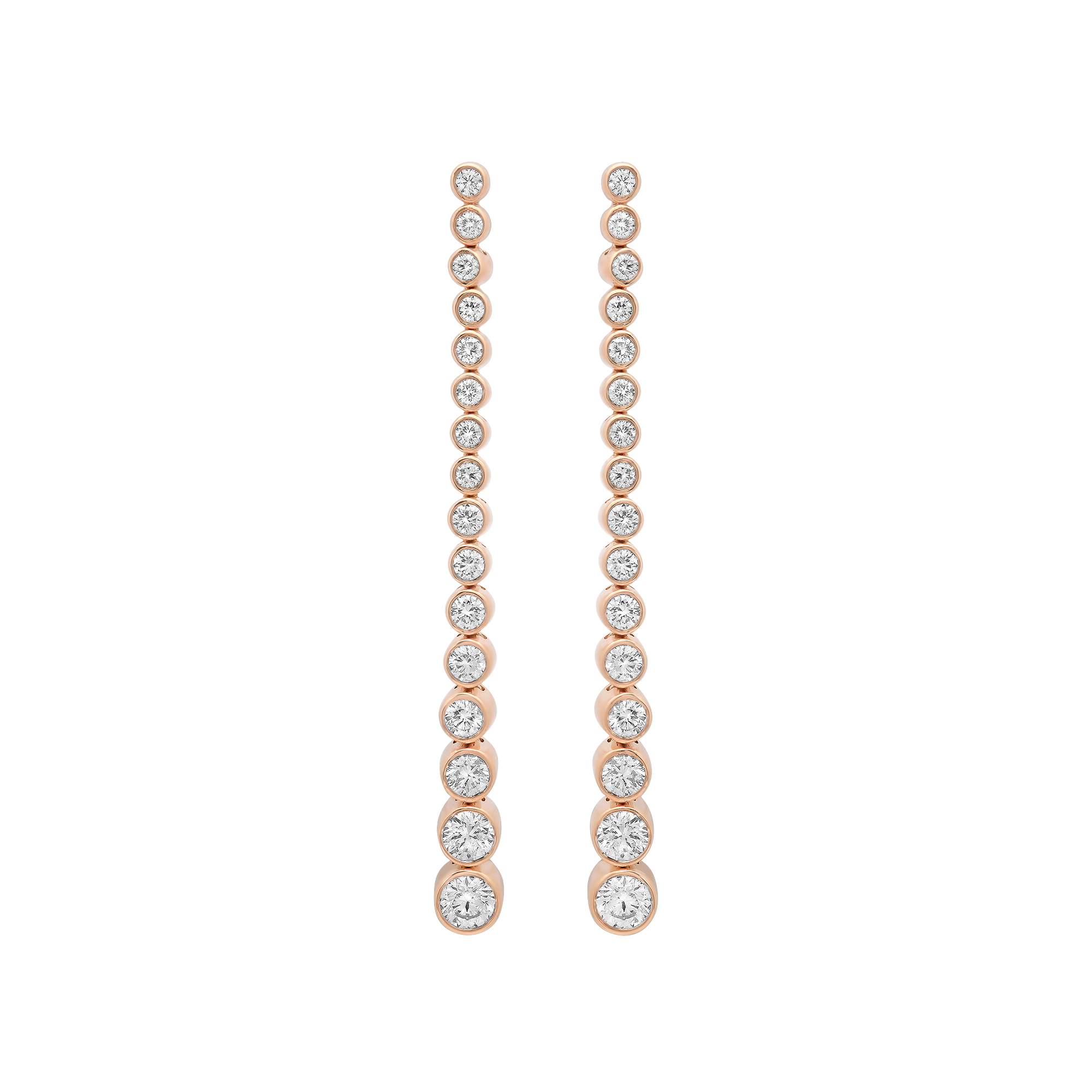 Isadora Round Bezel 16 Diamond Earring