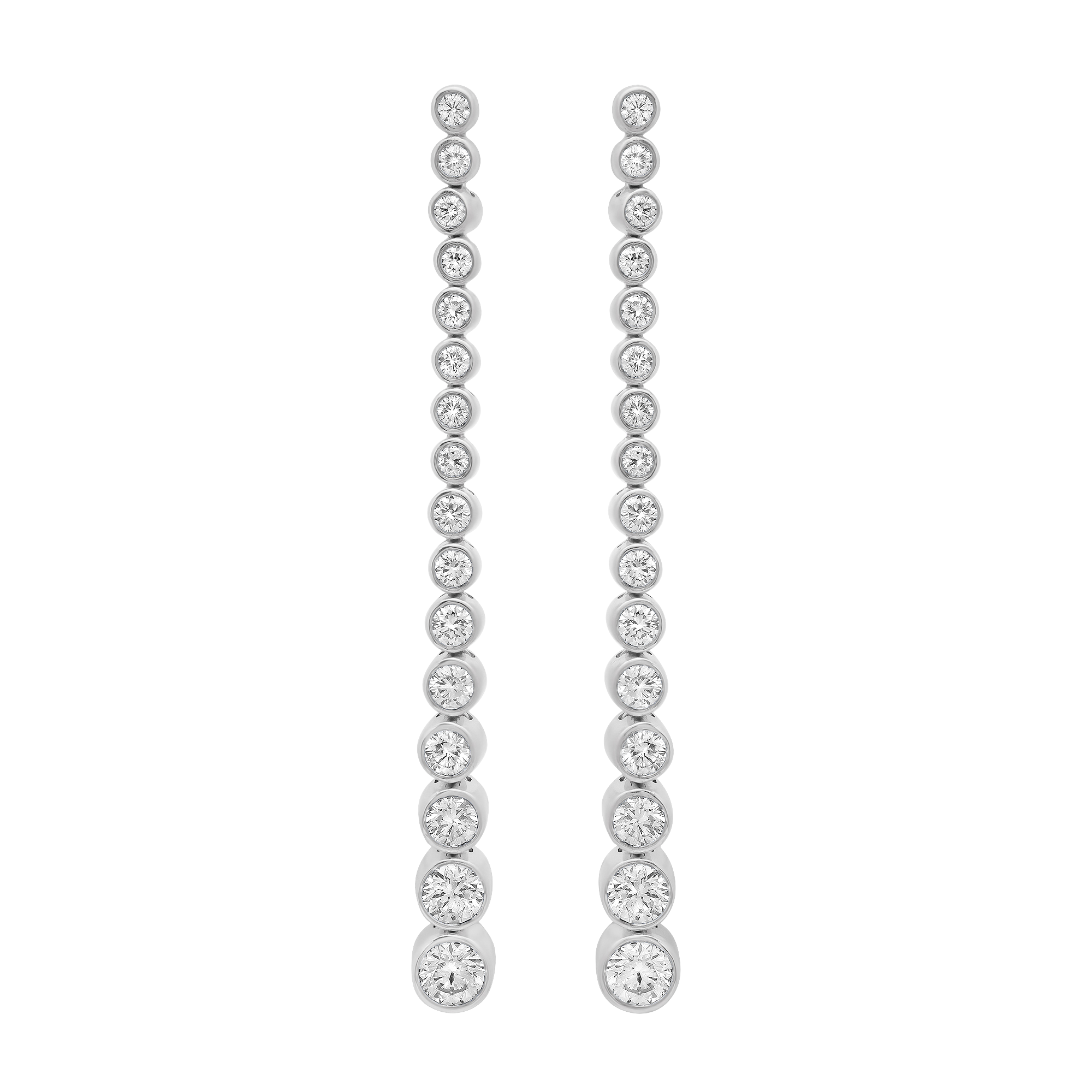 Isadora Round Bezel 16 Diamond Earring