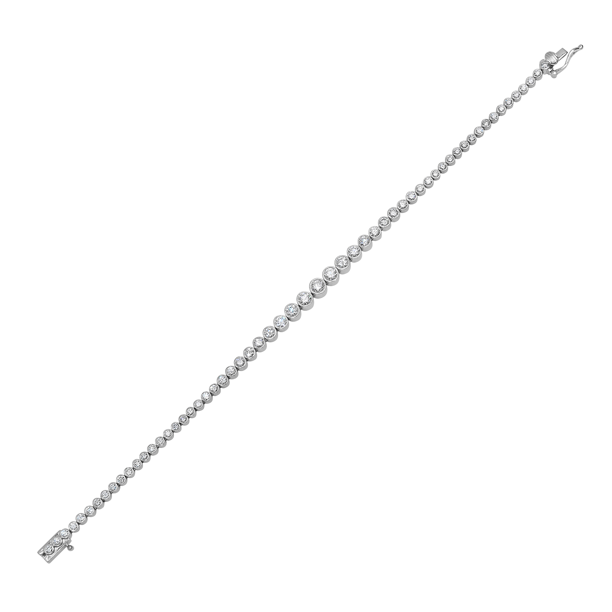 Isadora Round Bezel Diamond Bracelet