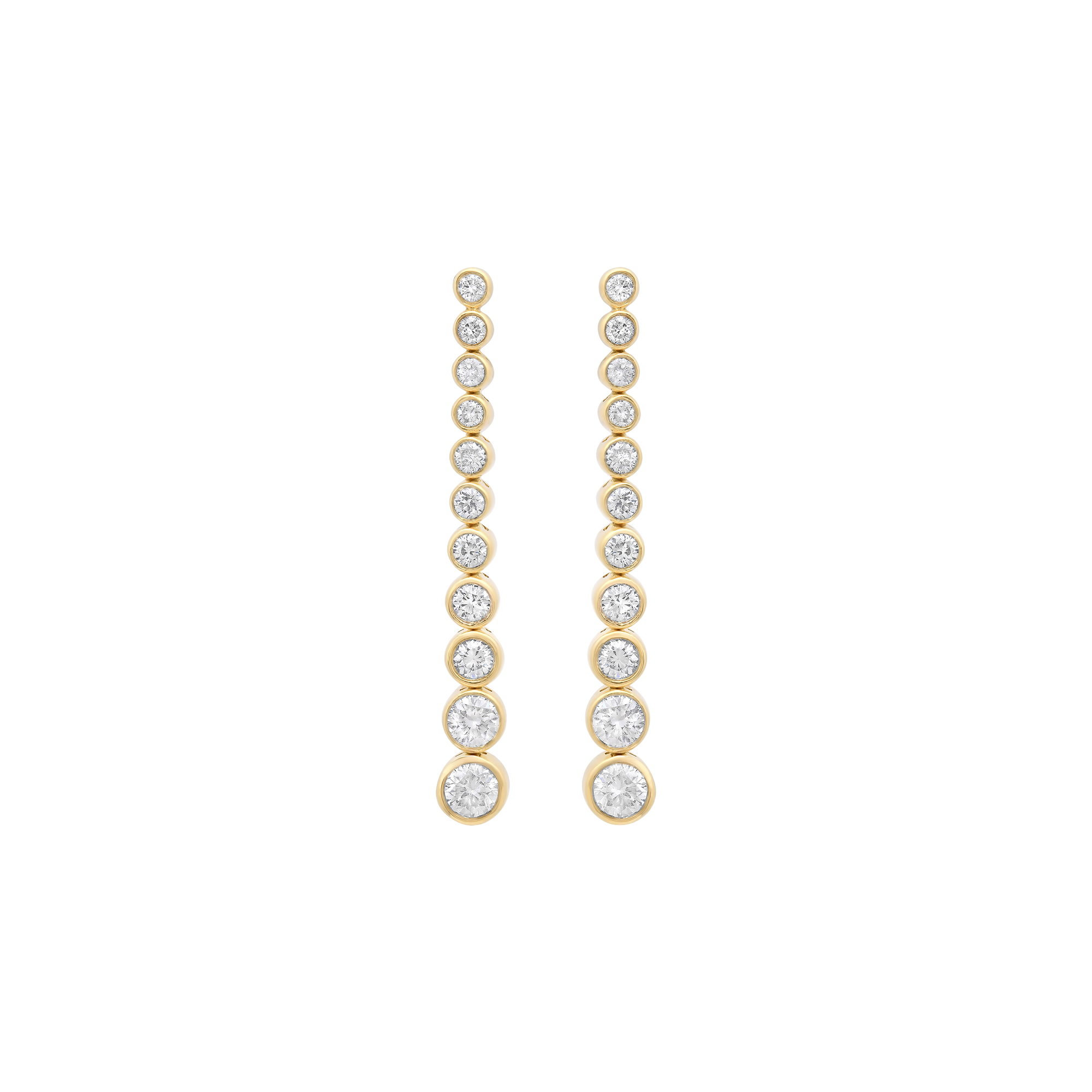 Isadora Round Bezel 11 Diamond Earring