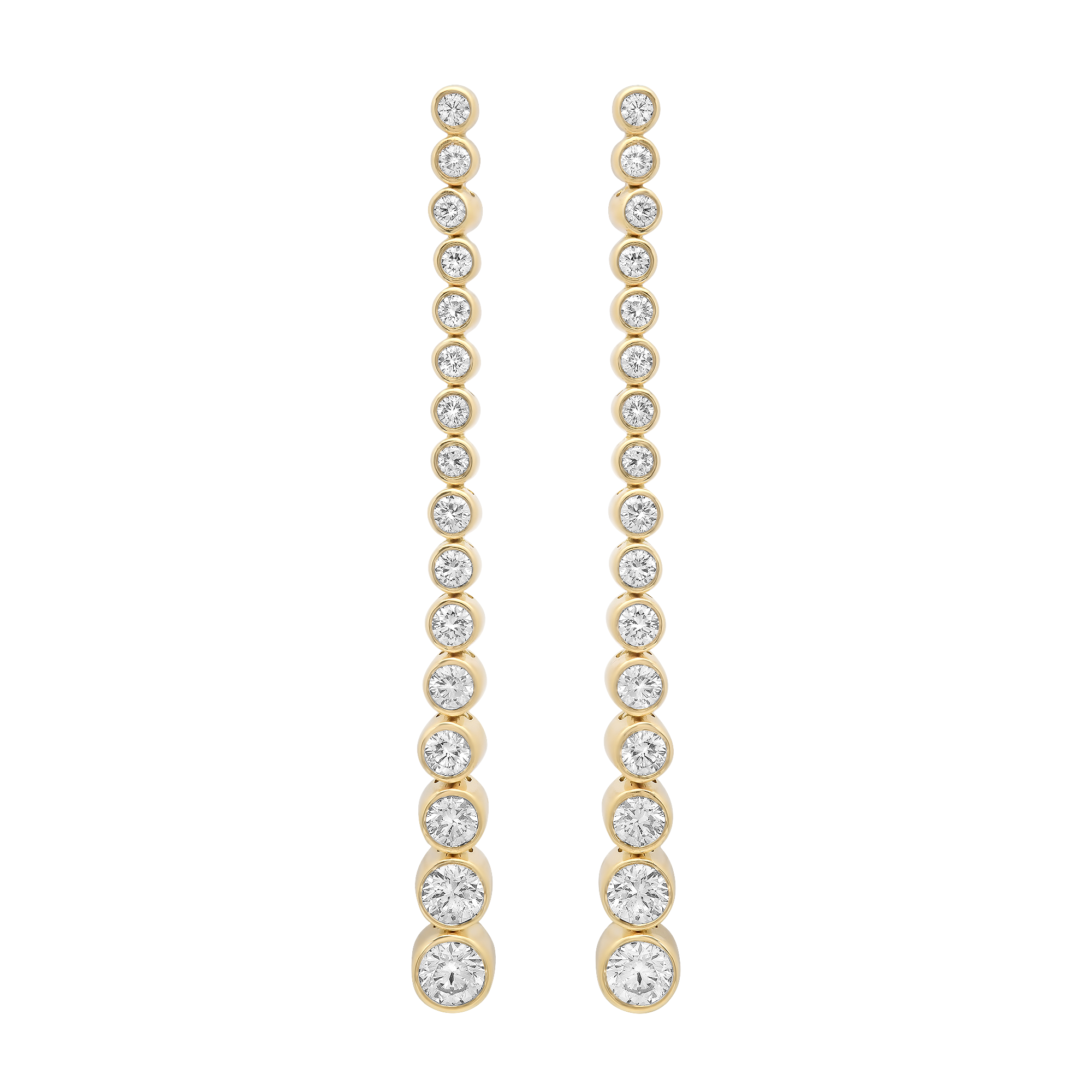 Isadora Round Bezel 16 Diamond Earring