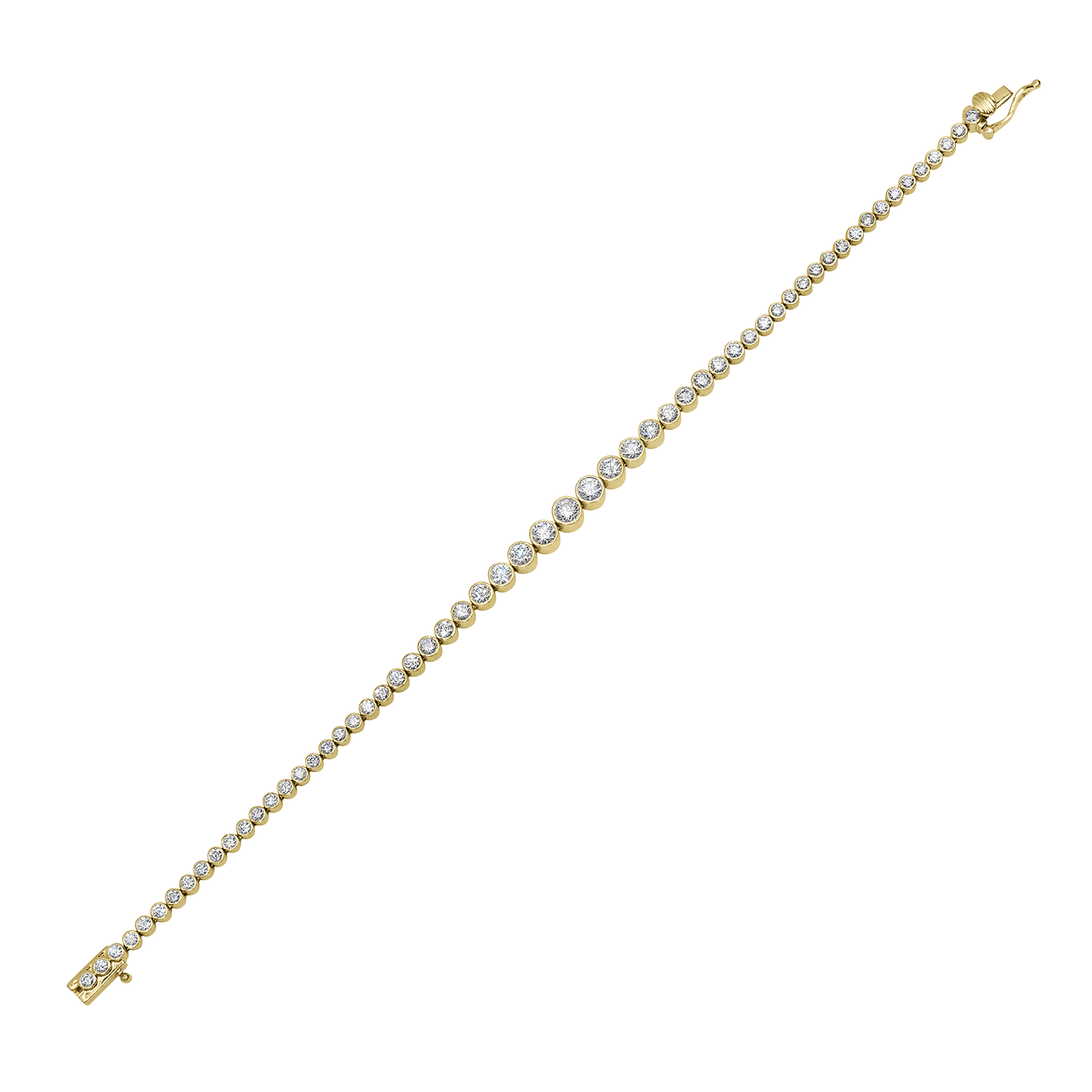 Isadora Round Bezel Diamond Bracelet